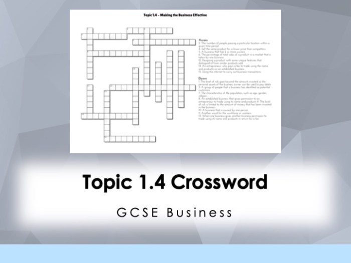 Expand as a business crossword