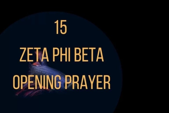 Closing prayer zeta phi beta