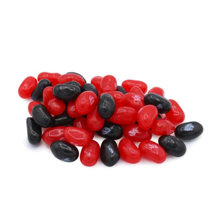 Red and green jelly beans