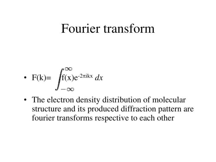 Ams transform fourier crystallography ray