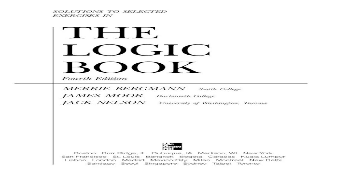 The logic book 6th edition