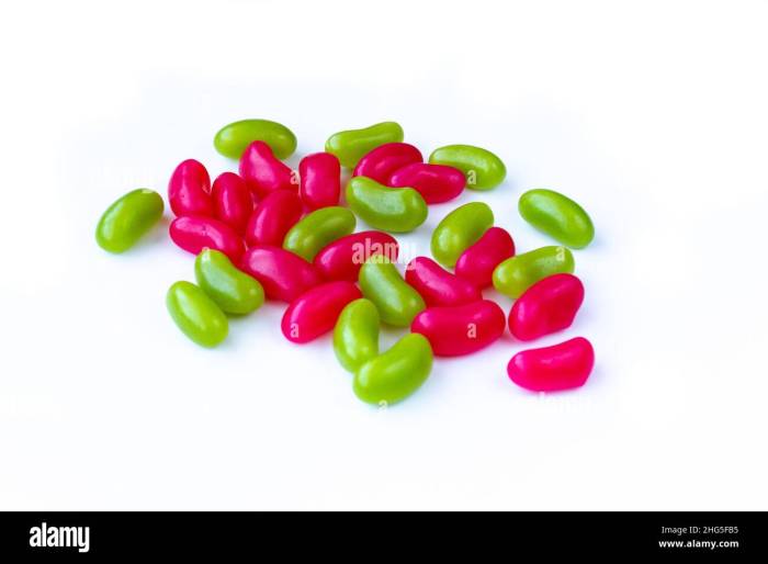 Jelly beans green red