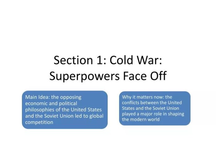 Superpowers cold war face off 1991 diplomacy clash 1945